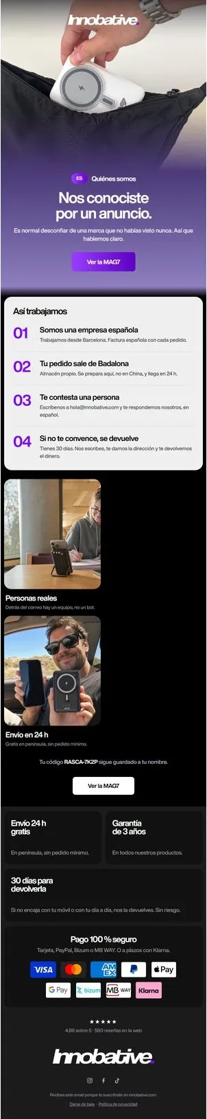 Email de Innobative: Quiénes somos